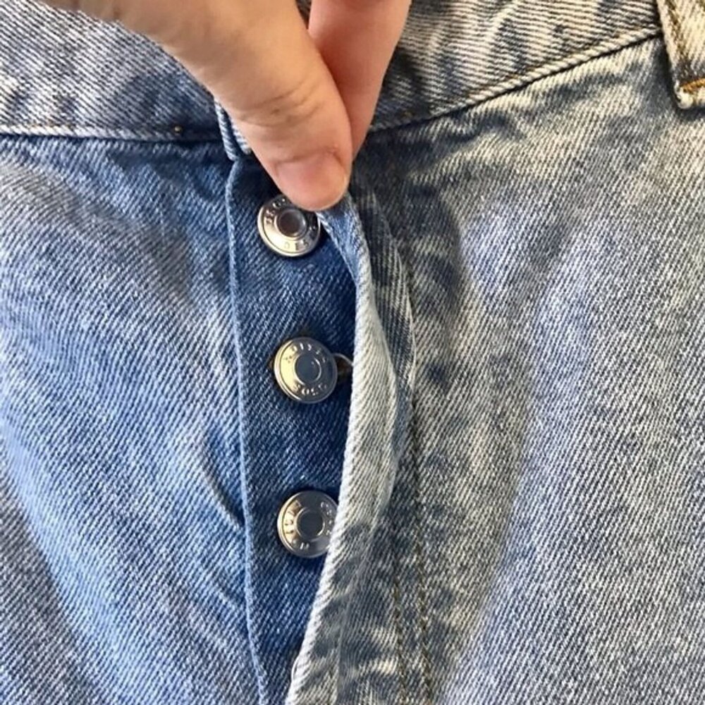 ASOS DESIGN Men's Straight Leg Baggy Medium Wash Jeans Button Fly. Size 34/32 - Picture 2 of 10